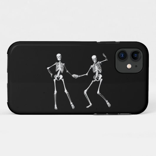 Dancing Retro Skeletons iPhone 5 Coque (Dos (Horizontal))