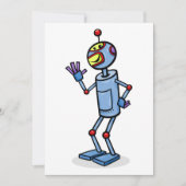 Dancing Robot Invitations Kaart (Voorkant)