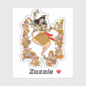 Dancing Shiva Sticker (Feuille)