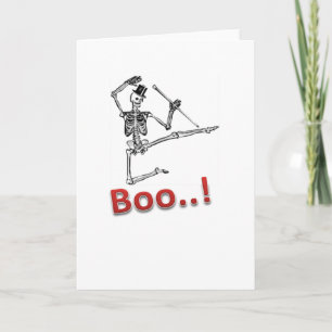 Dancing Skelet grappig Halloween fab Kaart