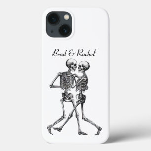Dancing Skelet Paar Gepersonaliseerde Telefoon Cas iPhone 13 Hoesje