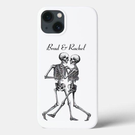 Dancing Skelet Paar Gepersonaliseerde Telefoon Cas Case-Mate iPhone Case (Achterkant)