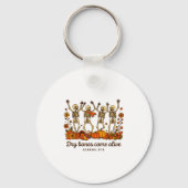 Dancing Skeleton Dry Bones Come Alive Christian Ha Sleutelhanger (Voorkant)