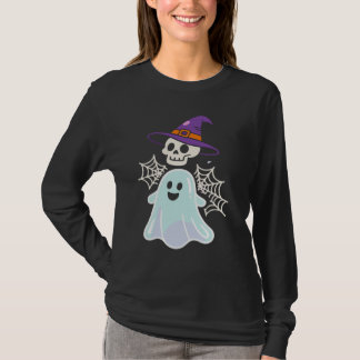 Dancing Skeleton Funny Halloween Skull T-Shirt