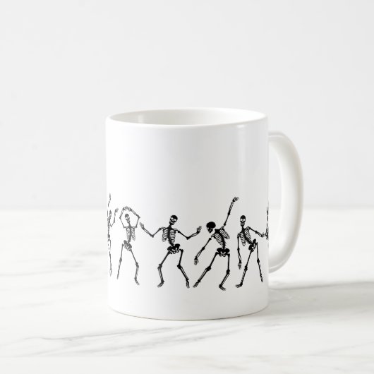 Dancing Skeleton Halloween Mug (Devant droit)