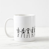 Dancing Skeleton Halloween Mug (Gauche)