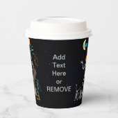 Dancing Skeleton Halloween Party Papieren bekers (Links)