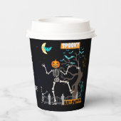 Dancing Skeleton Halloween Party Papieren bekers (Achterkant)