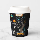 Dancing Skeleton Halloween Party Papieren bekers (Voorkant)