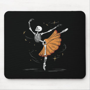 Dancing Skeleton Llerina Let Dance Halloween Muismat