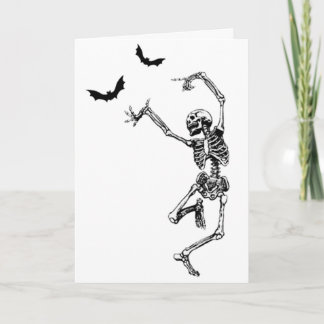 Dancing Skeleton Verjaardag Kaart