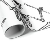 DANCING SKELETON Wrapping Paper Cadeaupapier (Rol Hoek)