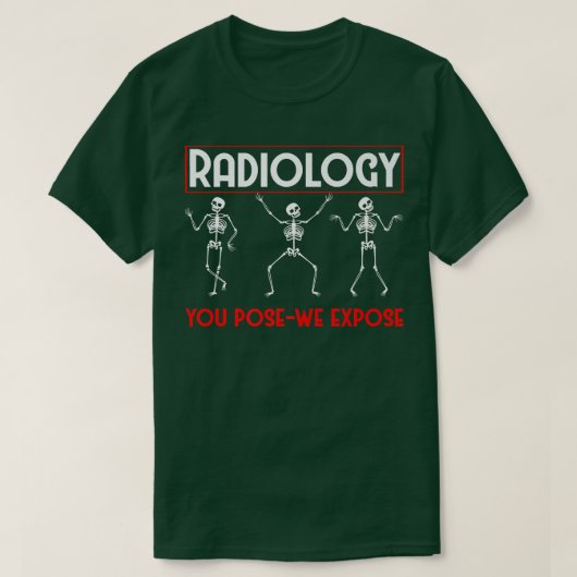 Dancing Skeleton Xray Radiologist Funny Radiology T-shirt (Design voorkant)