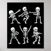 Dancing Skeletons Dance Challenge Boys Girl Kids H Poster (Voorkant)