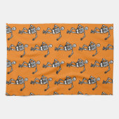 Dancing Skeletons Halloween Serviette de cuisine (Horizontal)
