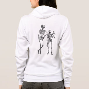 Dancing Skeletons Illustratie vrouw Hoodie