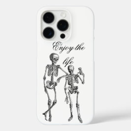Dancing Skeletons Illustration iPhone 16 Pro Hoesje