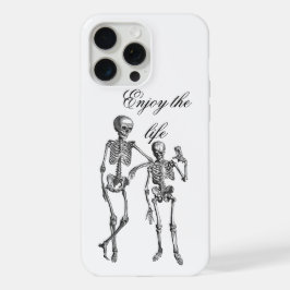 Dancing Skeletons Illustration iPhone 15 Pro Max Hoesje