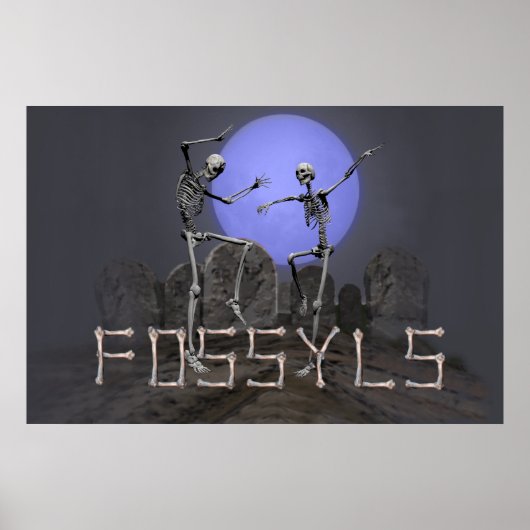 Dancing skeletons poster (Devant)