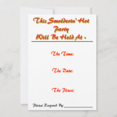 Dancing Snowman Noël Invitation (Dos)