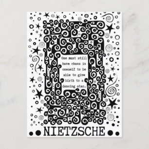 Dancing STAR quote van Nietzsche Briefkaart