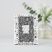 Dancing STAR quote van Nietzsche Briefkaart (Staand voorkant)