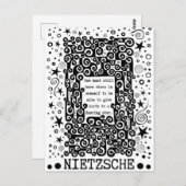 Dancing STAR quote van Nietzsche Briefkaart (Voorkant / Achterkant)