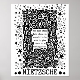Dancing STAR quote van Nietzsche Poster