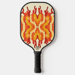 Dancing Sunburst Pop van kleur Abstracte kunst Pickleball Paddle