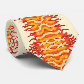 Dancing Sunburst Pop van kleur Abstracte kunst Stropdas (Opgerold)