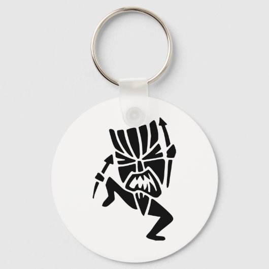Dancing Tiki Man Sleutelhanger (Voorkant)