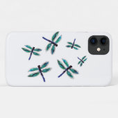 Dancing Turquoise Dragonfly Bugs Case-Mate iPhone Case (Achterkant (horizontaal))