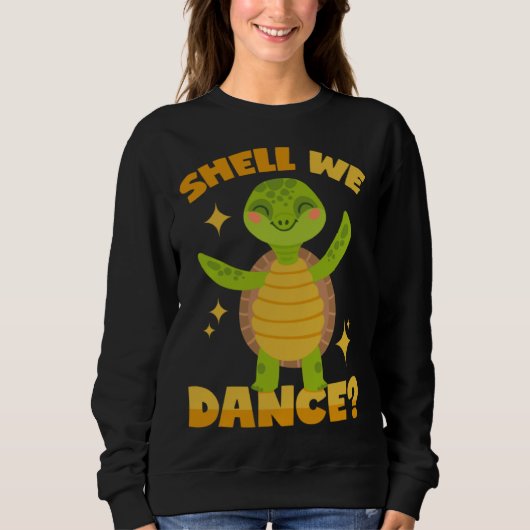 Dancing Turtle Pun Trui (Voorkant)