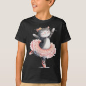 Dancing Tutu Cat Costume For Cats Lovers T-shirt (Voorkant)