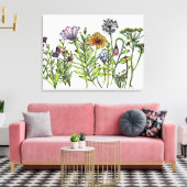 Dancing Wildflowers Canvas Afdruk (Insitu (Woonkamer))