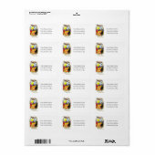 Dancing Witches Halloween Adreslabel Etiket (Full Sheet)