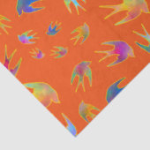 Dancing with the Wind against a Hot Summer Sunset Tissuepapier (Detail)