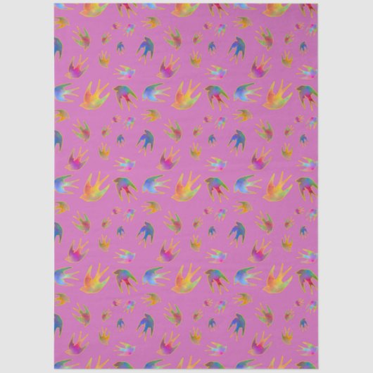 Dancing with the Wind on a Hazy Summer Horizon Tissuepapier (Voorkant)