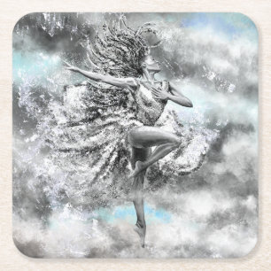 Dancing Woman Papier Onderzetter
