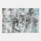 Dancing Woman Serviette de cuisine (Horizontal)