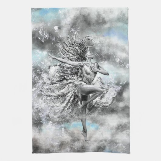 Dancing Woman Serviette de cuisine (Vertical)