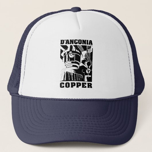 d'Anconia Copper/Black Logo Trucker Pet (Voorkant)