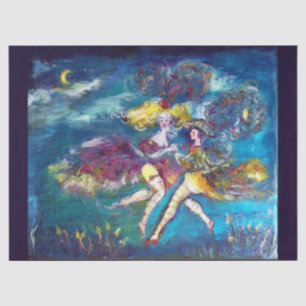 DANCTIE IN DE NACHT Carnival Dancers İn Moonlight Tissuepapier