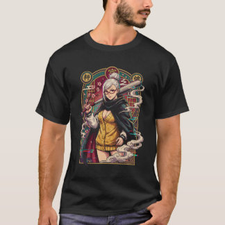 Dandadan Oma Seiko Wit Haar Rode Ogen Geest Ar T-shirt