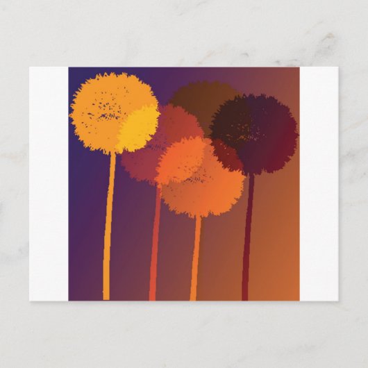 dandeliaklokken briefkaart (Voorkant)