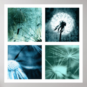 Dandelion Art - Pusteblume Kunst Colage 2012 004 Poster