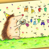 Dandelion Birthday Wenskaart Bedankkaart