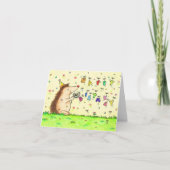 Dandelion Birthday Wenskaart Bedankkaart (Voorkant)