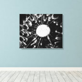 dandelion blacq canvas afdruk (Insitu (Houten vloer))