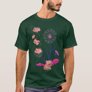 Dandelion Boerderij Animal Pig Lover Farmer Cute P T-shirt